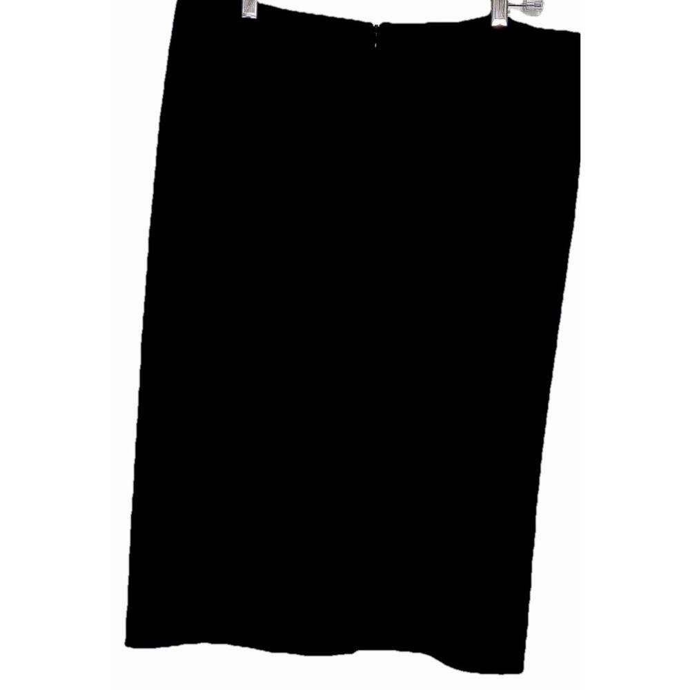 Talbots Skirt Women 16 Black Wool Blend Lined Classic‎ Knee Length A-Line Work